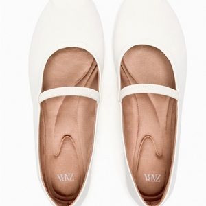 Zara new ruched ballet flats size 6.5